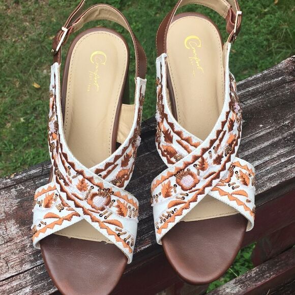 Comfort Beaded Heels - Picture 2 of 15